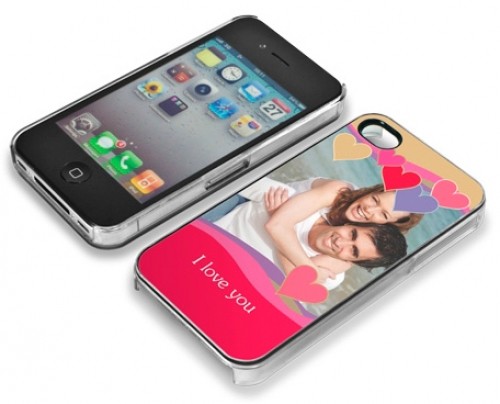 Hülle/Cover für iPhone 4/4S bedruckt mit Foto/Logo/Text