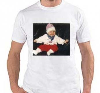 Fotodruck auf weißen Textilien