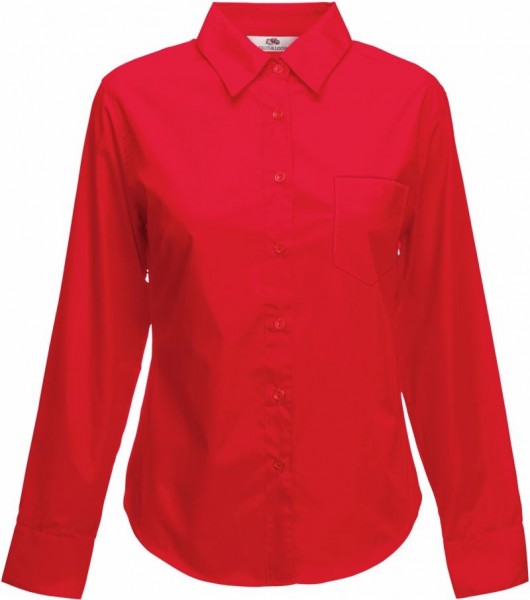Lady-Fit Long Sleeve Poplin Blouse