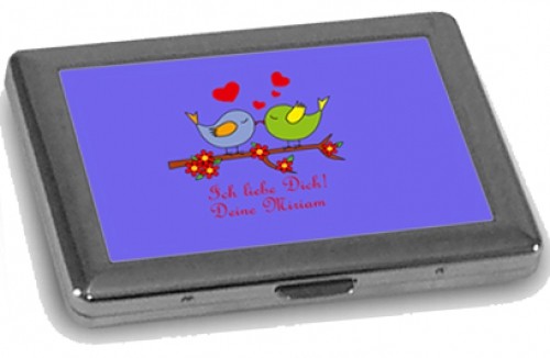 Zigarettenetui mit Foto