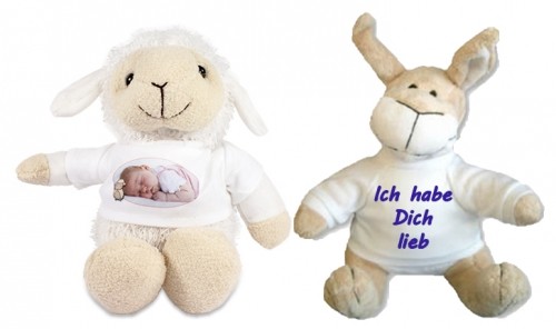 Schaf oder Känguru bedruckt nach Wunsch